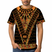Freedomshiki of Afro Unidad Dashiki with 250 Rebellion Kente Shirt