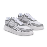 Afro Unidad Sneakers White Silver Air Obatala Oxala Adinkra