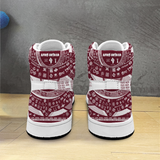 Afro Unidad Red White Sneakers Adinkra Symbols Jordan Basketball Sports Shoes