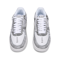 Afro Unidad Sneakers White Silver Air Obatala Oxala Adinkra
