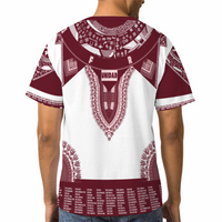 Dark Red Afro Unidad Dashiki