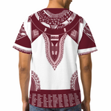 Dark Red Afro Unidad Dashiki