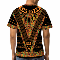 Freedomshiki of Afro Unidad Dashiki with 250 Rebellion Kente Shirt