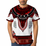 Afro Unidad Dashiki Red Black White 2023