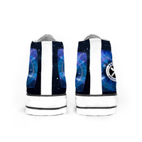 Galaxy Afro Future Sneakers  Hi Top Canvas Casual Shoes Afro Unidad