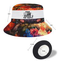 Free The Youth Unisex Bucket Hats Floral Caps