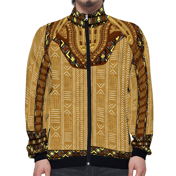 Kingshiki Mudcloth Jacket Zip Afro Unidad