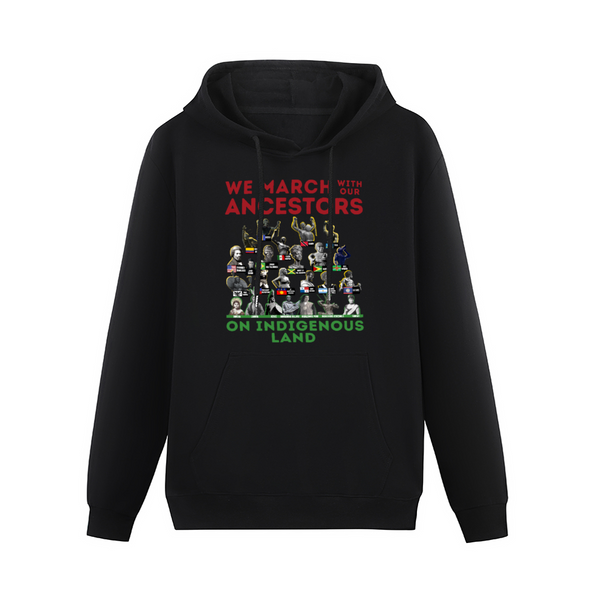 We March with Our Ancestors Hoodie  Afro Unidad
