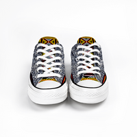 Bamileke African Fabric Cameroon Converse Style Shoes