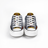 Bamileke African Fabric Cameroon Converse Style Shoes