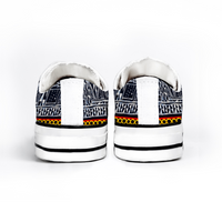 Bamileke African Fabric Cameroon Converse Style Shoes