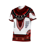 Afro Unidad Dashiki Red Black White 2023