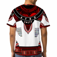 Afro Unidad Dashiki Red Black White 2023