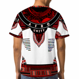 Afro Unidad Dashiki Red Black White 2023