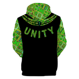 Hoodie Peace Unity Unisex Terrycloth by Raysheo