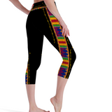 Free The Youth Kente Yoga Stretch Pants Leggings High Waist Workout