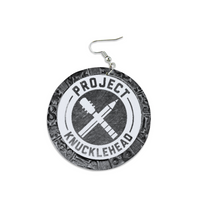 Project KnuckleHead  Round Dangle Earrings Divine Cypher
