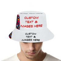 Custom Bucket Hat All Over Print 100% Covered Color