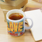 Mug 11oz Healing Justice Love Liberation Ceramic Afro Unidad