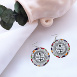 Earrings Afro Unidad Wooden Dangle