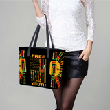 Black Free The Youth Handbag Leather (Faux)