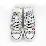 Afro Unidad Shoes Low Top Canvas Sneakers Chucks Style