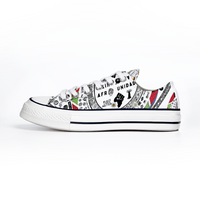 Afro Unidad Shoes Low Top Canvas Sneakers Chucks Style