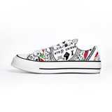 Afro Unidad Shoes Low Top Canvas Sneakers Chucks Style