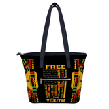 Black Free The Youth Handbag Leather (Faux)