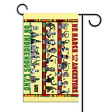 March with Ancestors Flag Afro Unidad 2 Sided 16 x 30 Silky