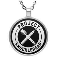 Silver  KnuckleHead Necklace 20 in Chain