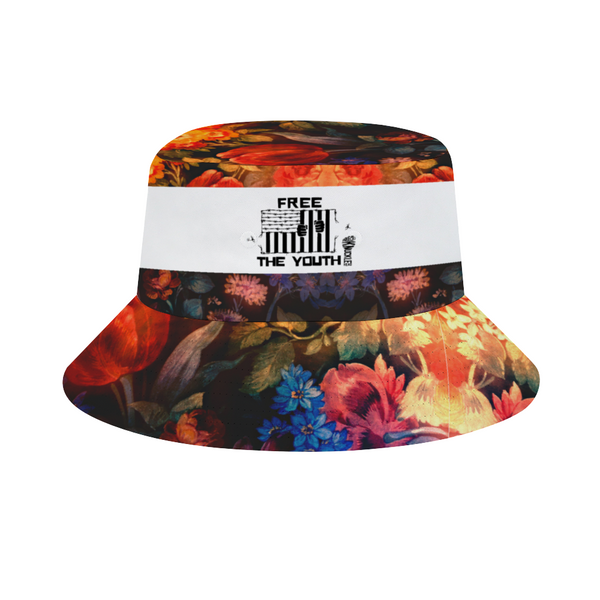 Free The Youth Unisex Bucket Hats Floral Caps