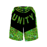 Men's Shorts Peace Unity Swim Trunks Beach with Mesh Lining by Raysheo