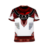 Afro Unidad Dashiki Red Black White 2023