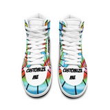 Custom Shoes Jordan Air Force Style Unisex Sneakers White 100% CustomizableSports Shoe