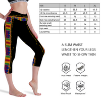 Free The Youth Kente Yoga Stretch Pants Leggings High Waist Workout