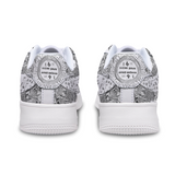 Afro Unidad Sneakers White Silver Air Obatala Oxala Adinkra