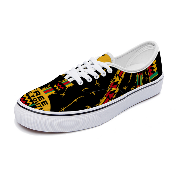 FreeTheYouth Vans Style Casual Shoes / Sneakers Black