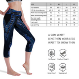 Galaxy Afro Future Yoga Stretch Pants Leggings High Waist Workout Afro Unidad