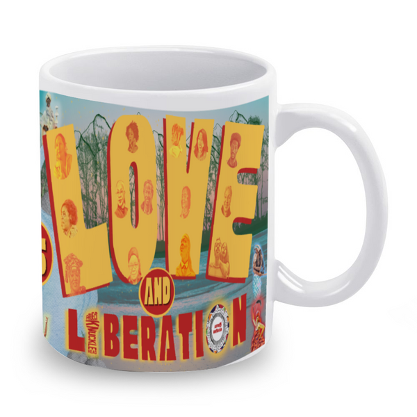 Mug 11oz Healing Justice Love Liberation Ceramic Afro Unidad