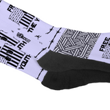 Free The Youth Long Socks Black Heel