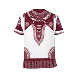 Dark Red Afro Unidad Dashiki
