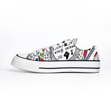 Afro Unidad Shoes Low Top Canvas Sneakers Chucks Style