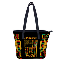Black Free The Youth Handbag Leather (Faux)