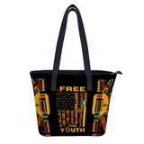 Black Free The Youth Handbag Leather (Faux)